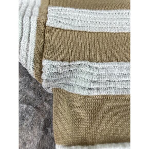 Lee Women Brown /white Stripe Pullover‎ Sweater Large - Picture 13 of 14